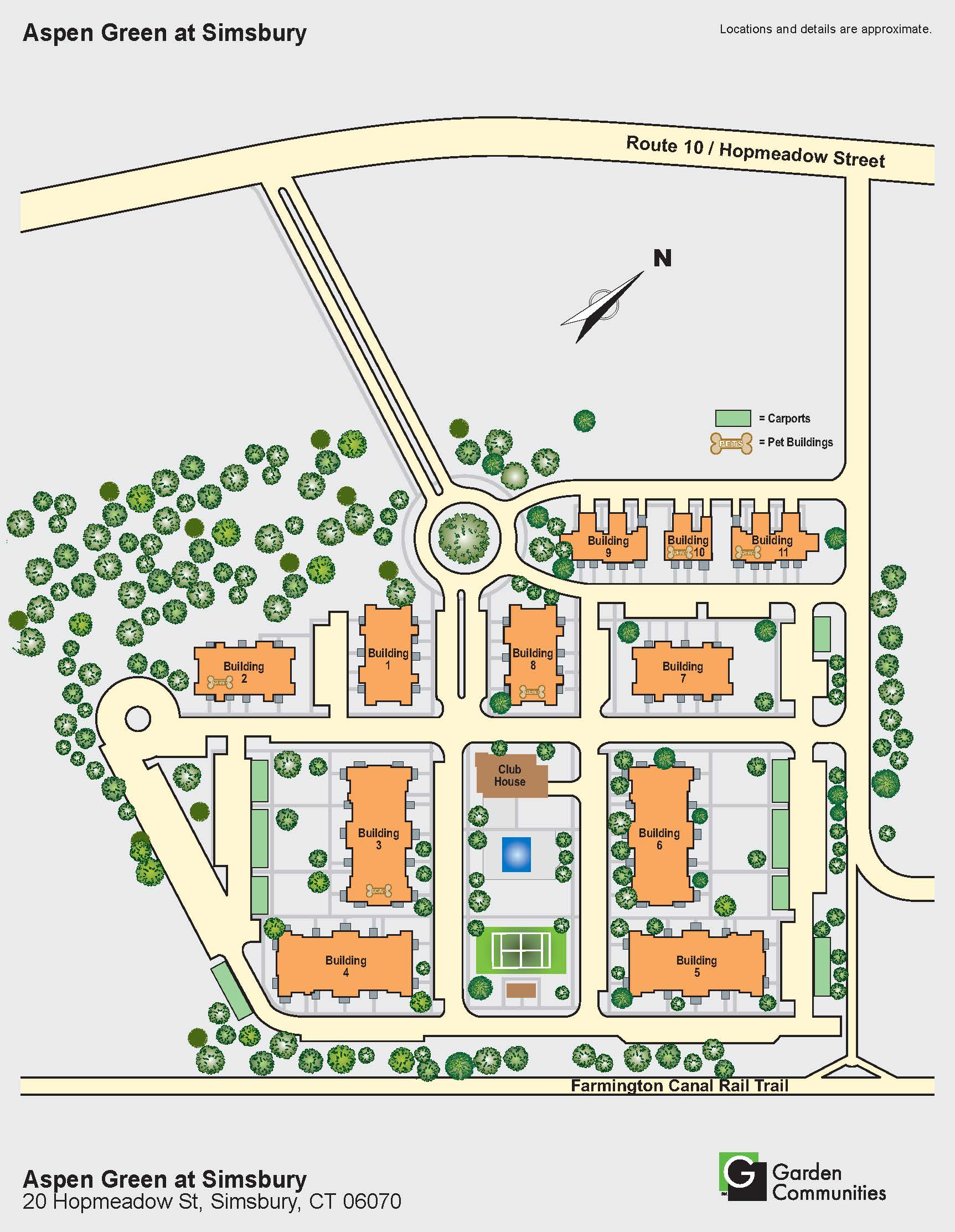 Aspen Green Apartments 1, 2 & 3 Bedrooms in Simsbury, CT